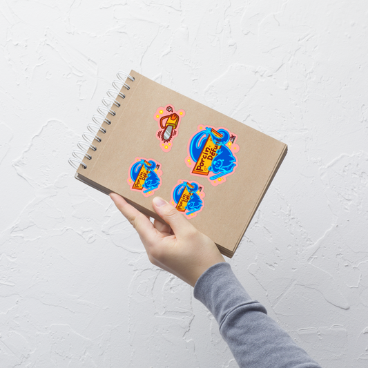 Pack de 5 Stickers Porcin Défunt + 3 Bonus !
