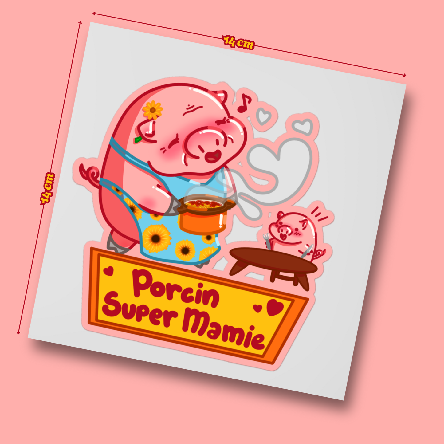 PACK STICKY Porcin Super Mamie