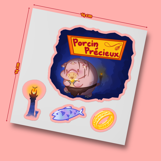 PACK STICKY Porcin Précieux