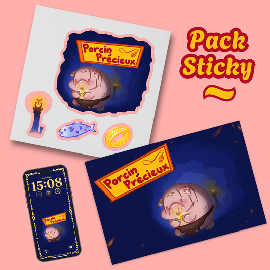 PACK STICKY Porcin Précieux