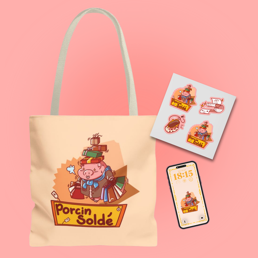MEGAPACK BUNDLE Tote Bag Porcin Soldé