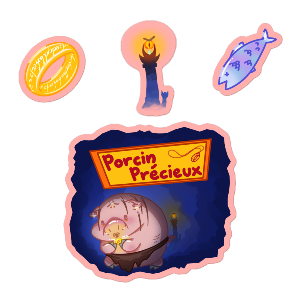 Stickers Porcin précieux