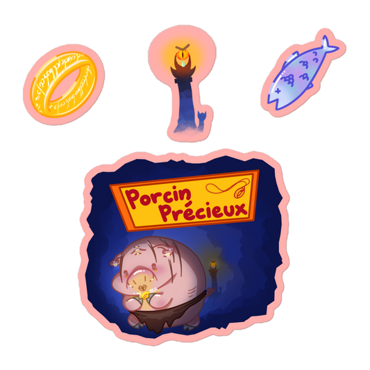 Stickers Porcin précieux