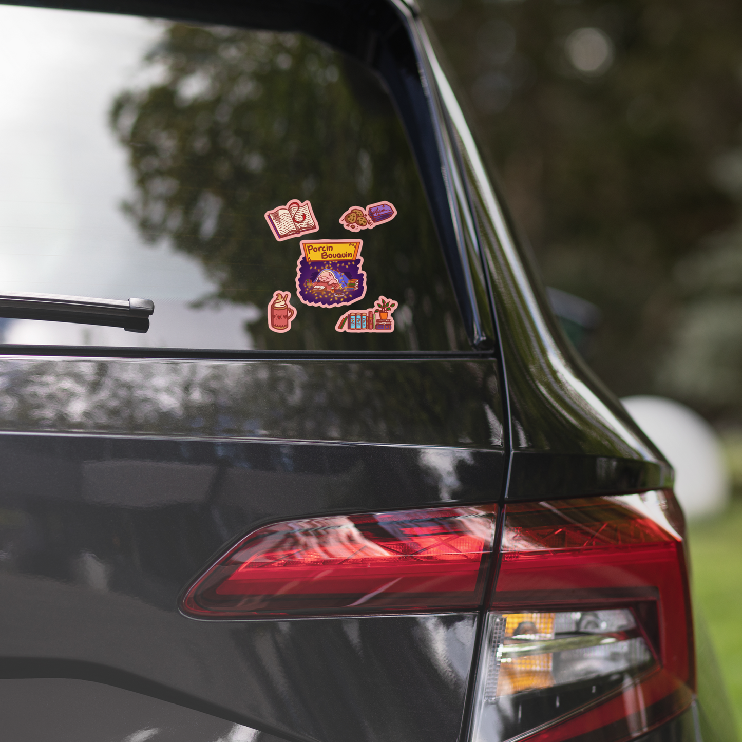 Stickers Porcin Bouquin