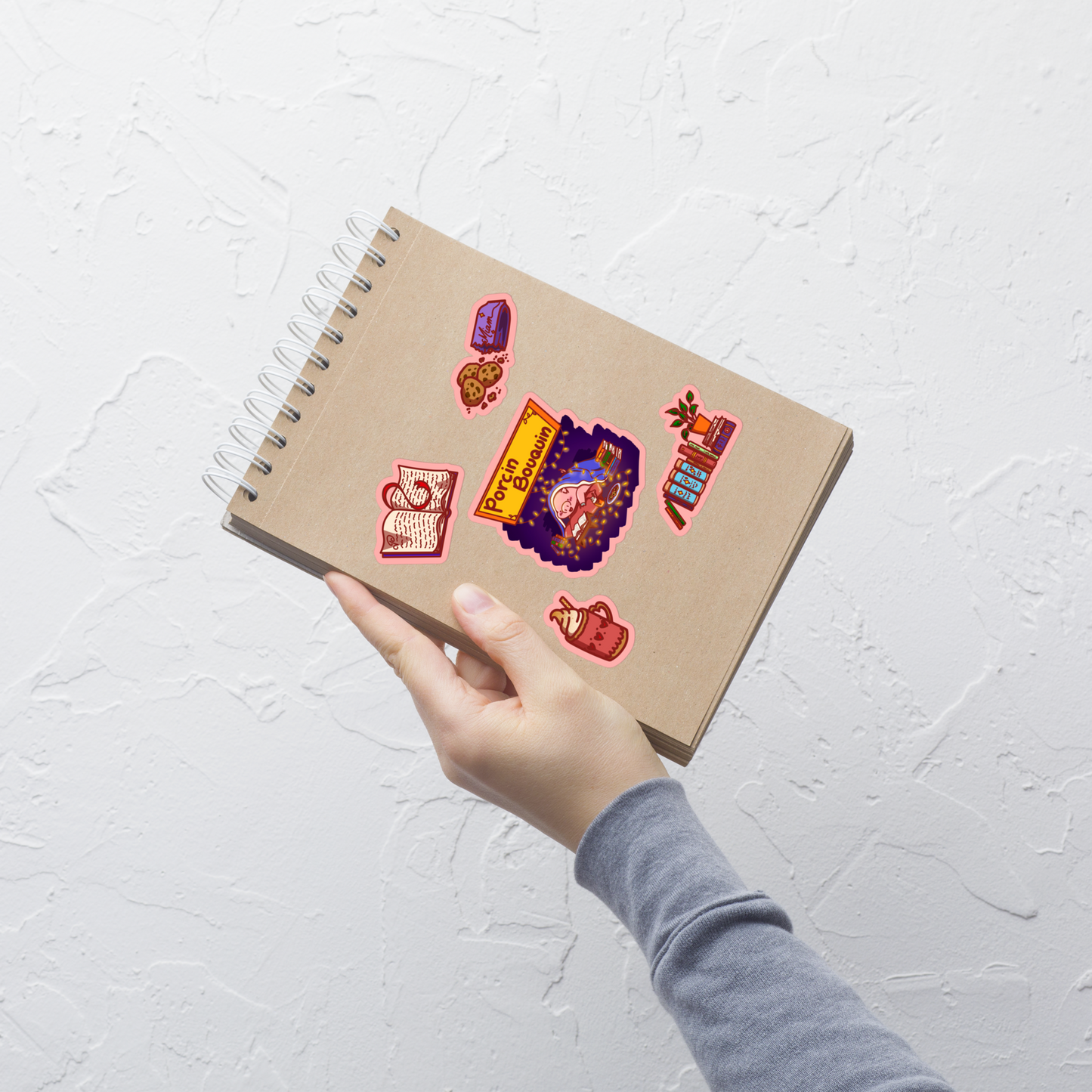 Stickers Porcin Bouquin