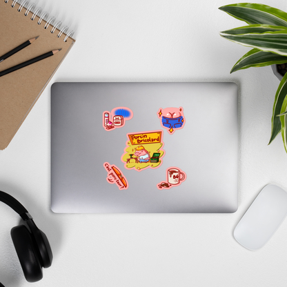 Stickers Porcin Bricolard