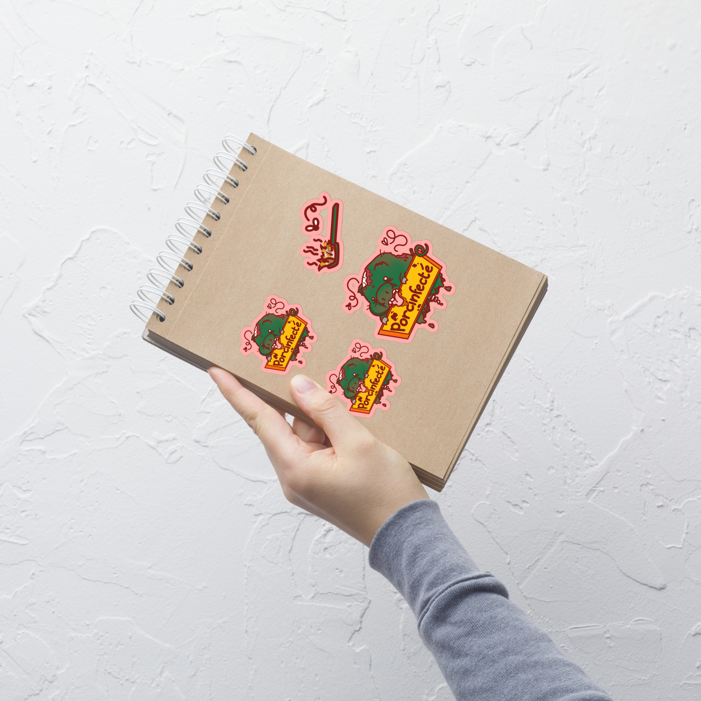 Pack de 3 Stickers Porcinfecté + 1 Bonus !